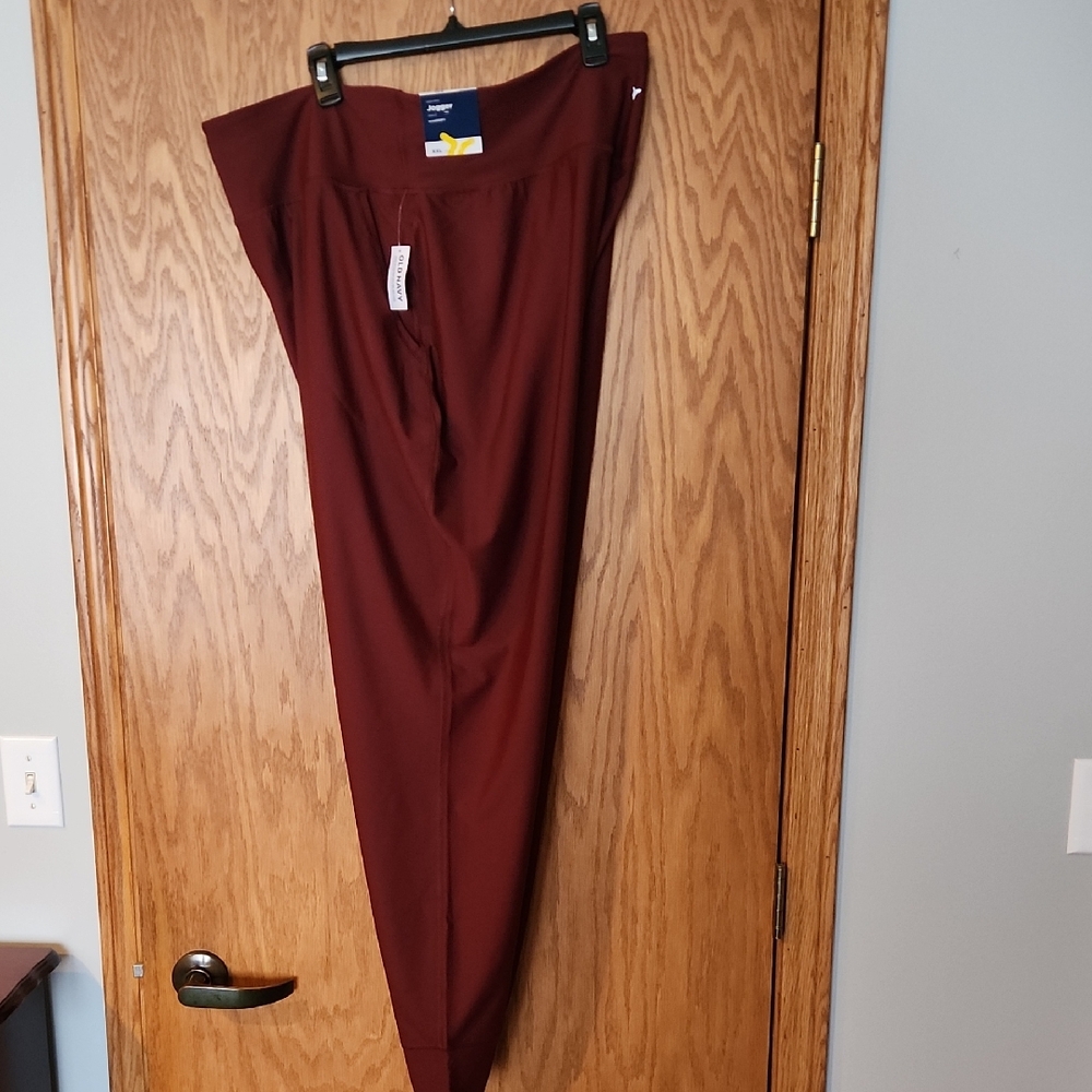 Women's Maroon High-Waisted Joggers,  New With Tags From Old Navy,  Xxl Tall